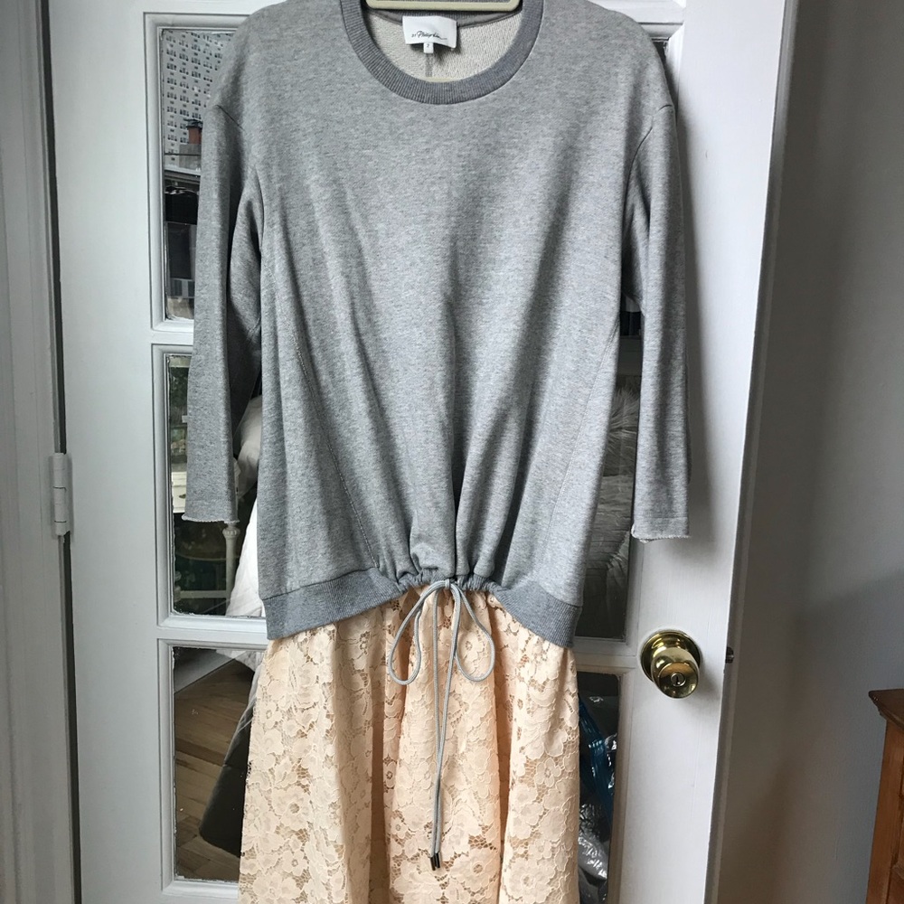 3.1 Phillip Lim luxury sweatshirt dress
